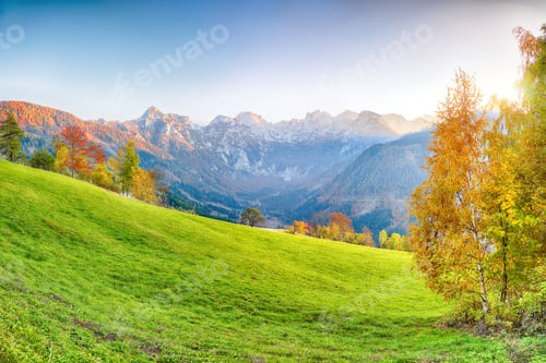 Preview: Picturesque view of Popular tourist destination Solcava panoramic road.