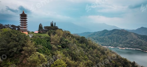 Preview: Discover the beauty of Sun Moon Lakes scenic views and ancient pagoda amid lush mountains