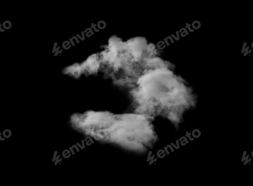 Preview: Clouds Sky surface texture isolated on black background,Abstract soft group white cloud
