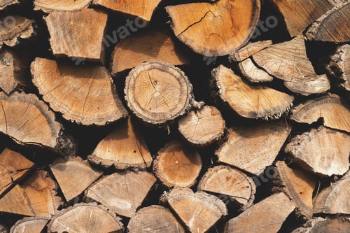 Preview: Pile of firewood logs background