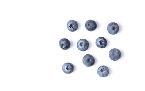 Preview: blueberries isolated on white background