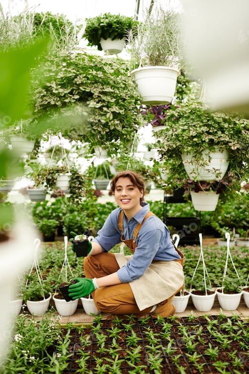 Preview: Cultivating joy in a greenhouse with vibrant plants and a passionate gardener