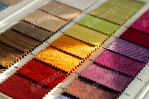 Preview: Catalog of multicolored cloth from matting fabric texture background