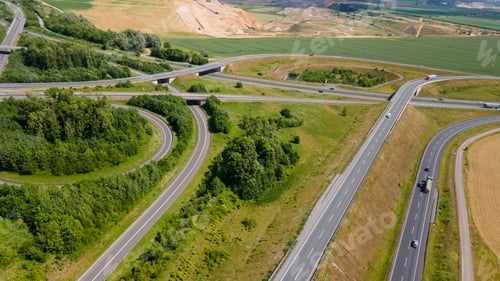 Preview: Modern Highway Cloverleaf Interchange in Germany