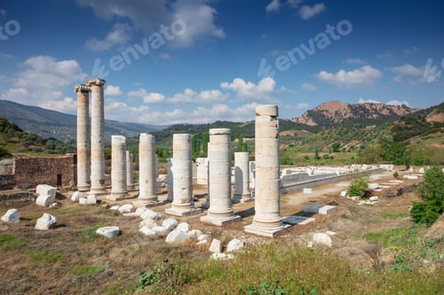Preview: The Temple of Artemis. Sardes Ancient city. Manisa, Turkey. UNESCO World Heritage Tentative List.