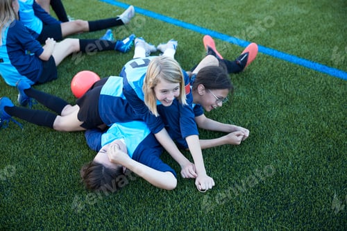 Preview: Teamwork and laughter during soccer practice