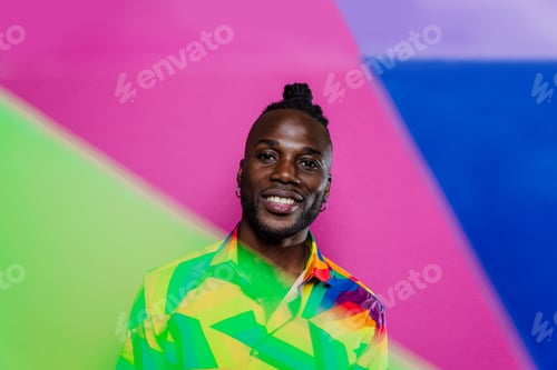 Preview: Artistic portrait with gel lights