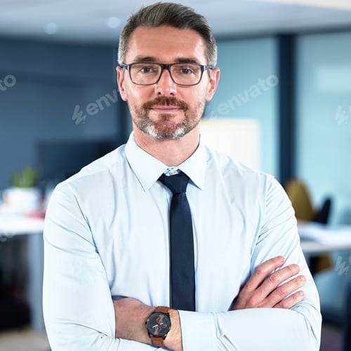 Preview: Shot of a mature businessman standing with his arms crossed crossed in an office at work