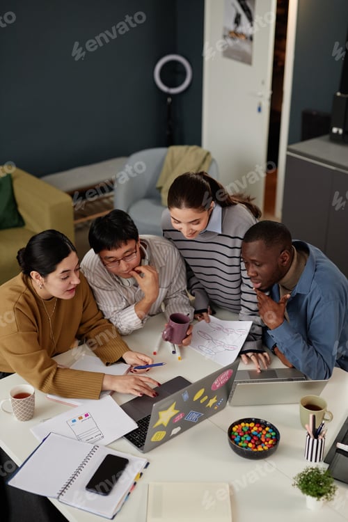 Preview: Diverse coworkers working together