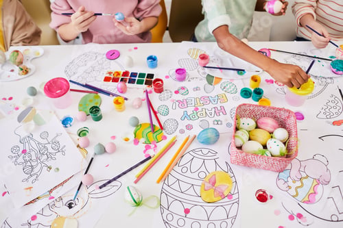 Preview: Kids Enjoying Art and Craft on Easter