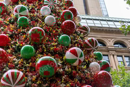 Preview: Close up of Decorated Christmas Tree