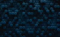 Preview: 3D Illustration. Dark geometric hexagonal abstract background. Futuristic and technology concept