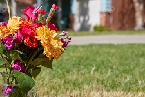 Preview: Close-up photo of fresh flower bouquet