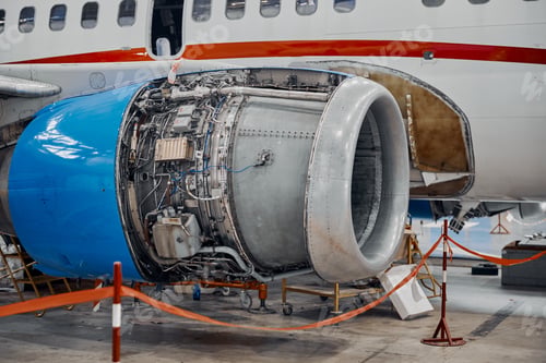 Preview: Professional plane expluatation service in big hangar
