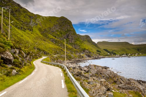 Preview: view of road on the island of Runde