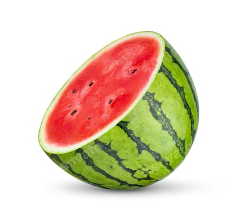 Preview: watermelon isolated on white background