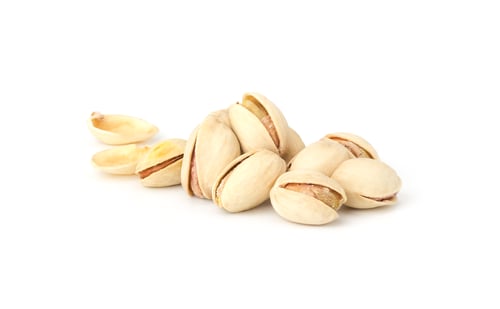 Preview: Pile of Pistachios Isolated on White Background