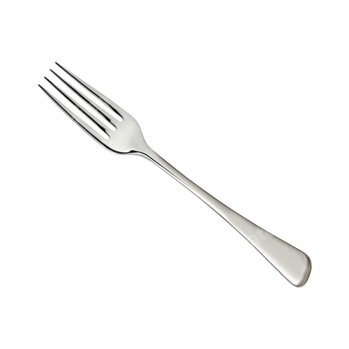 Preview: Silver fork on white background