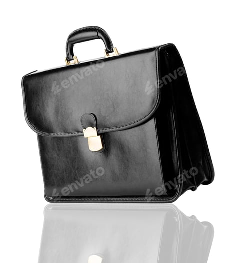 Preview: Leather bag isolated