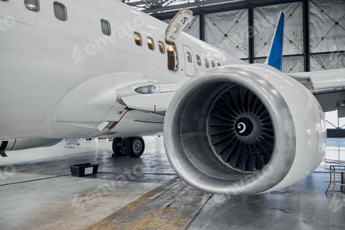 Preview: Professional plane expluatation service in big hangar
