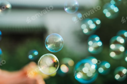 Preview: Pony soap bubble gun shooter, blower. Party for kids. Girls,chidren playing funny family game with d