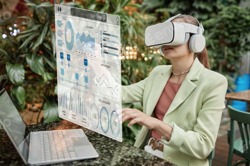 Preview: Woman Using VR App