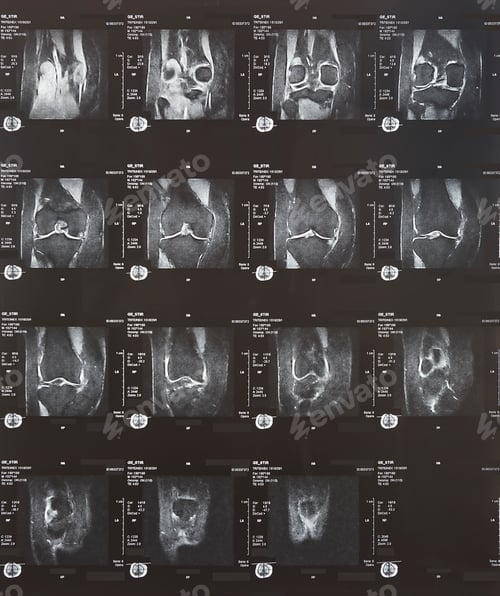 Preview: Knee cap patella magnetic resonce. Osteoarthritis. Anatomy