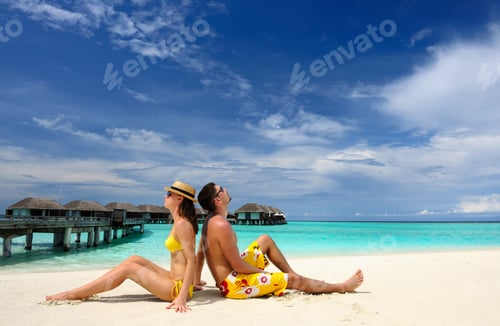 Preview: Couple On A Tropical Beach At Maldives