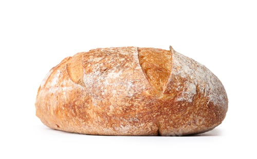 Preview: Loaf of fresh bread isolated on white