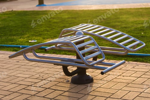 Preview: Metal steel sports trainer equipment for sports outside on the street