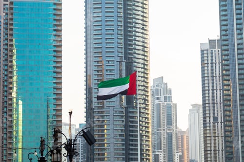 Preview: Waving flag of United Arab Emirates