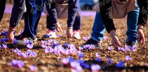 Preview: Crocus harvest at autumn