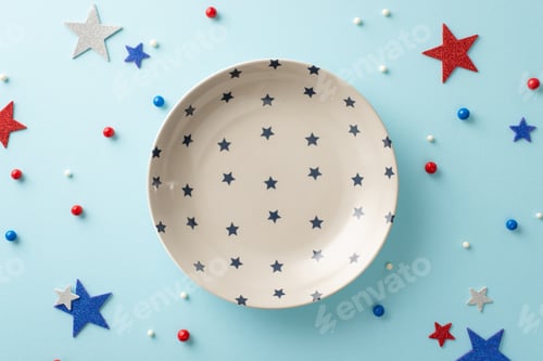Preview: Make your table center of attention on Independence Day! From top view