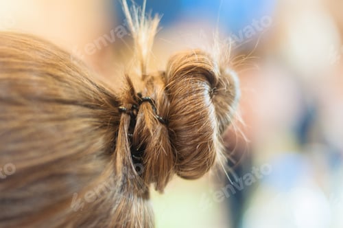Preview: Elegant Bun Hairstyle with Hair Pins