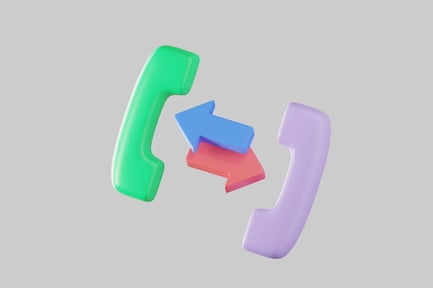 Preview: Incoming and outgoing call graphic