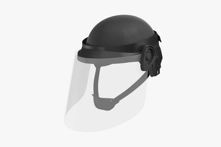 Preview: Riot Control Helmet with Visor