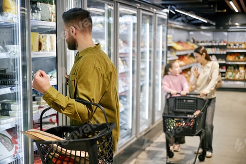Preview: Shopping for Groceries at Supermarket with Family