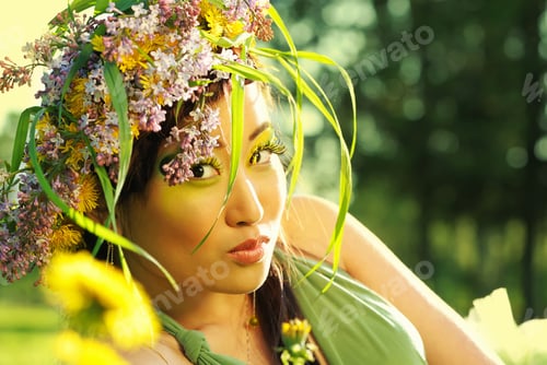 Preview: Woman With Chaplet On Head