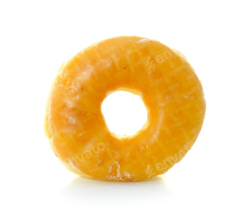 Preview: donut isolated on white background