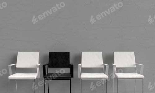Preview: chair white different black color symbol hr human resource choice join our hiring team work job care