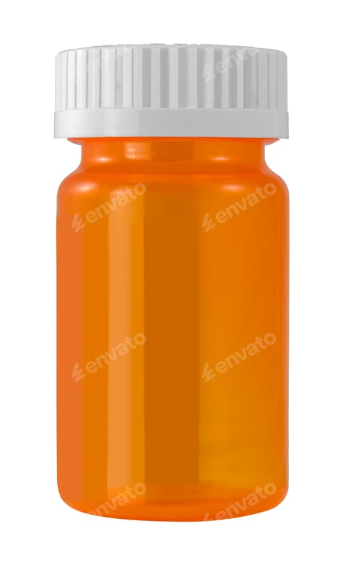 Preview: Isolated Empty Medicine Bottle