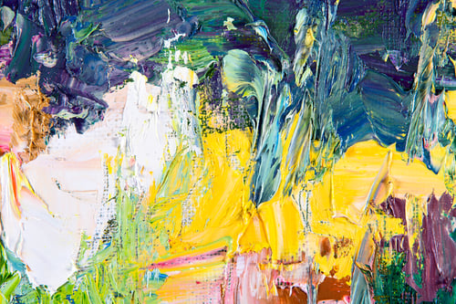 Preview: fragment of my painting. Oil on canvas. abstract painted background. focus on brushstrokes