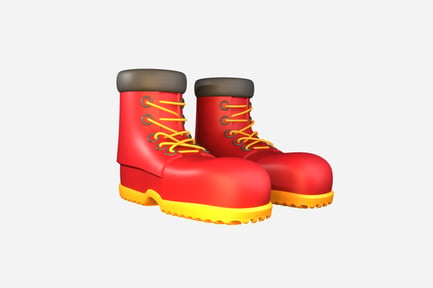 Preview: 3D Pair of Steel-Toe High-Ankle Worker Boots Icon