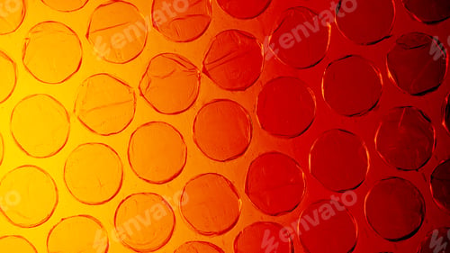 Preview: Orange plastic bubble wrap background
