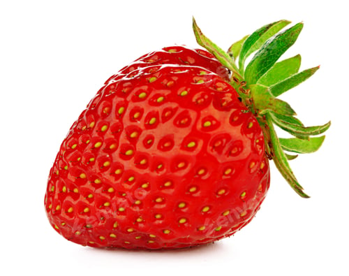 Preview: Red berry strawberry isolated on white background