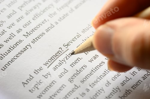Preview: Right technique to use underline technique in a book.