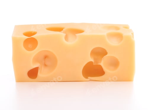 Vista previa: cheese isolated on white background cutout