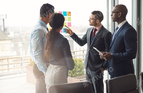 Preview: Multiracial business team brainstorming