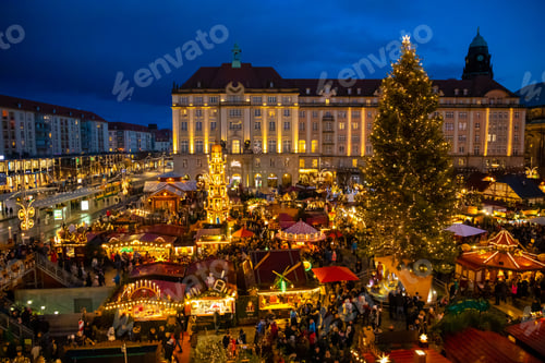 Preview: Christmas Market Striezelmarkt in Dresden, Germany