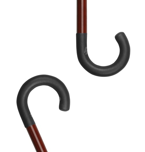 Preview: Close Up of Handles of Two Walking Canes